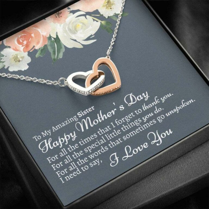 Sister Necklace Gift For Mothers Day, Gift For Sister On Mothers Day, Sister