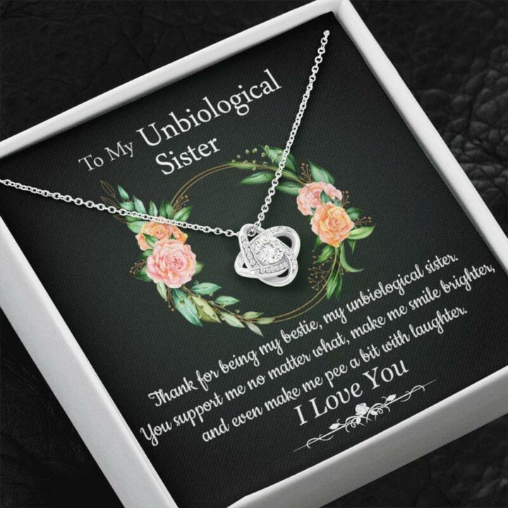 Sister Necklace Gift, To My Unbiological Sister Necklace Gift, Gift For BFF Best Friend