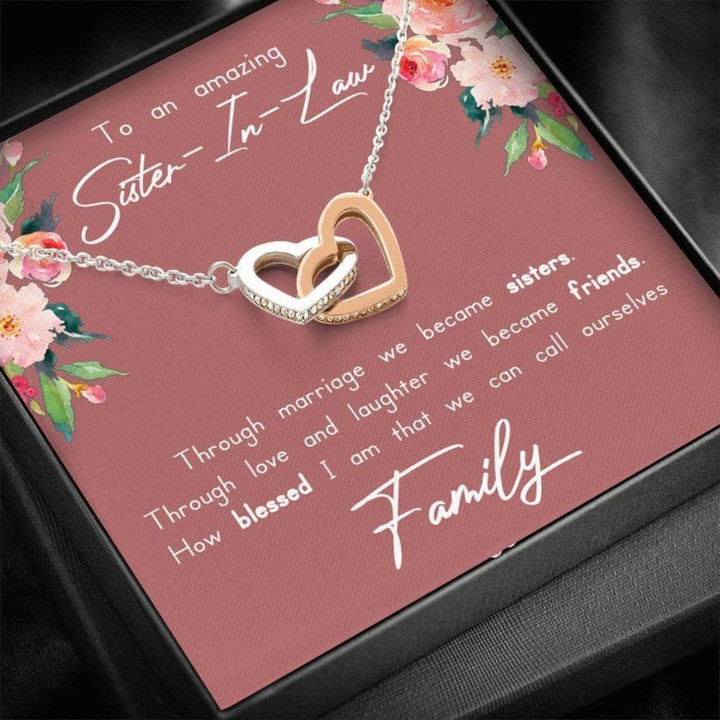 Sister Necklace Gift, Amazing Sister In Law Gift, Sister-in-Law Necklace, Sister In Law Wedding Gift, Birthday Necklace Gift, Bride To Sister In Law