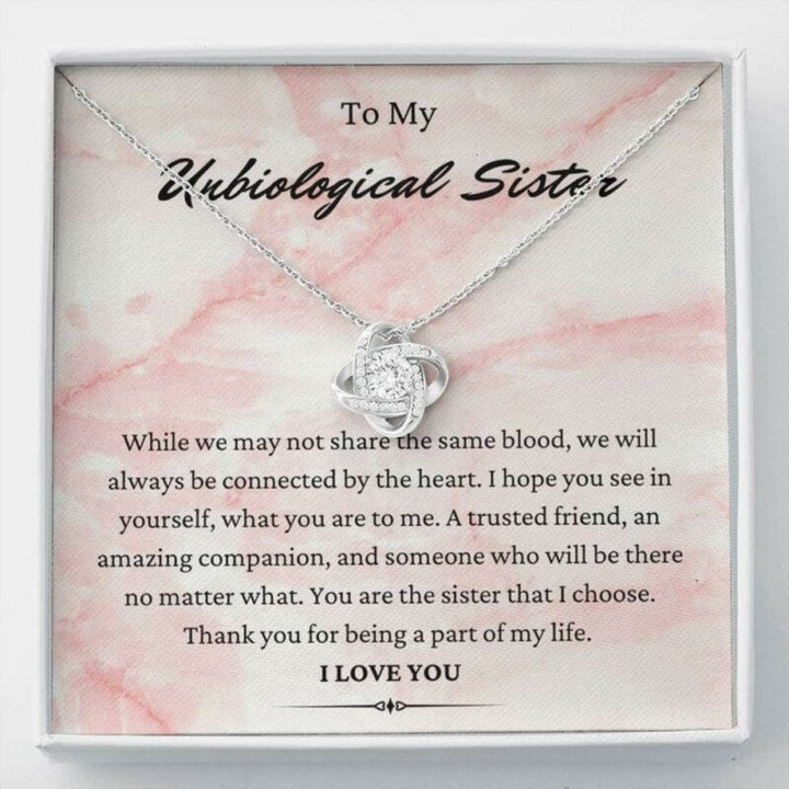 Sister Necklace Gift, To My Unbiological Sister Necklace Gift, Gift For Best Friend Soul Sister BFF Bridesmaid