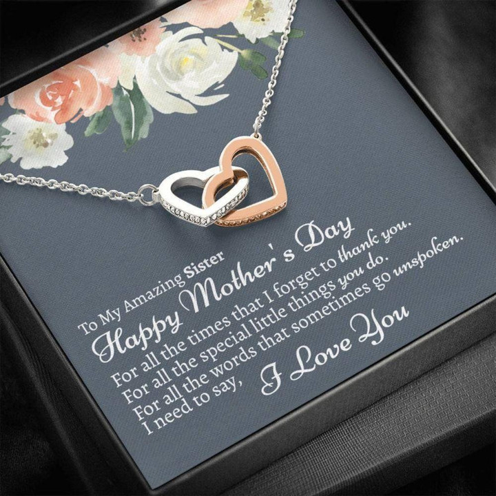Sister Necklace Gift, Sister Mothers Day Gift, Sister Necklace Gift For Mothers Day, Mothers Day Gift For Sister