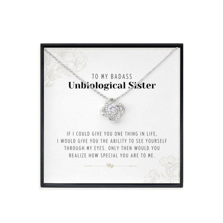Sister Necklace Gift, Unbiological Sister Gift, Gift For Best Friend Necklace, Sister In Law Gift