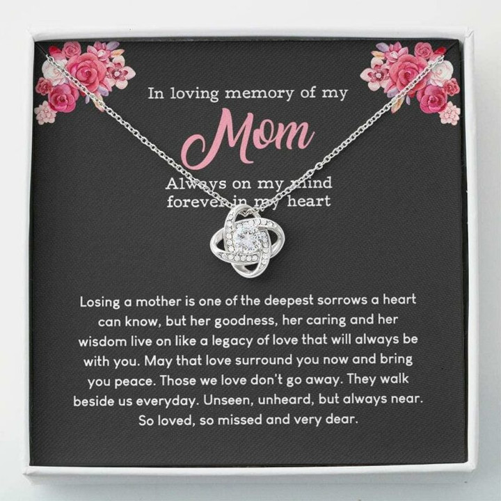 In Loving Memory Of Mom Necklace � Memorial Necklace Gift For Daughter