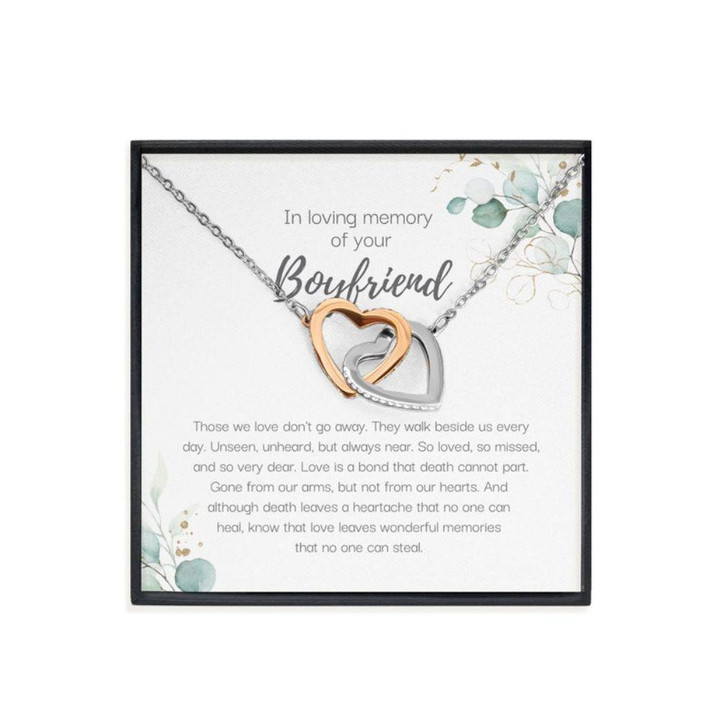 Memorials Necklace, Loss Of Boyfriend Gift, Grief Gift, Sympathy Gift, Boyfriend Remembrance Necklace