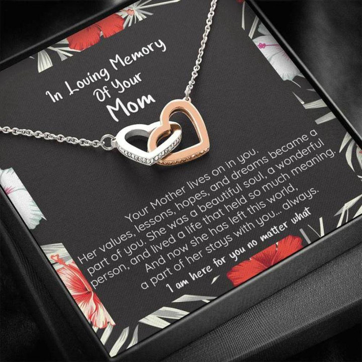 Memorial Necklace, In Loving Memory Loss Of You Mom Remembrance Necklace, Forever Necklace