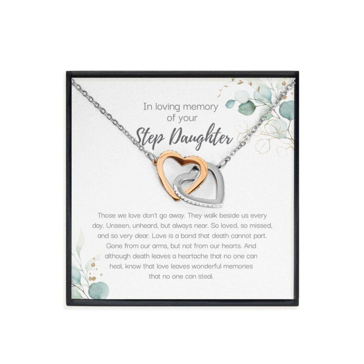 Memorials Necklace, Loss Of Step Daughter Gift, Grief Gift, Sympathy Gift, Step Daughter Remembrance Necklace, Bereavement Gift