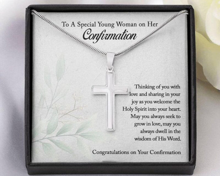 Granddaughter Graduation Gift, Confirmation Gift Necklace, Christian Gift For Teen Girls, First Communion Gift