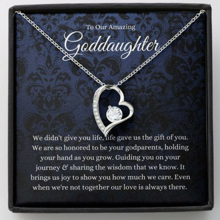 GodGranddaughter Graduation Gift, Gifts For Goddaughter From Godparents, First Communion Necklace Gift For Girls