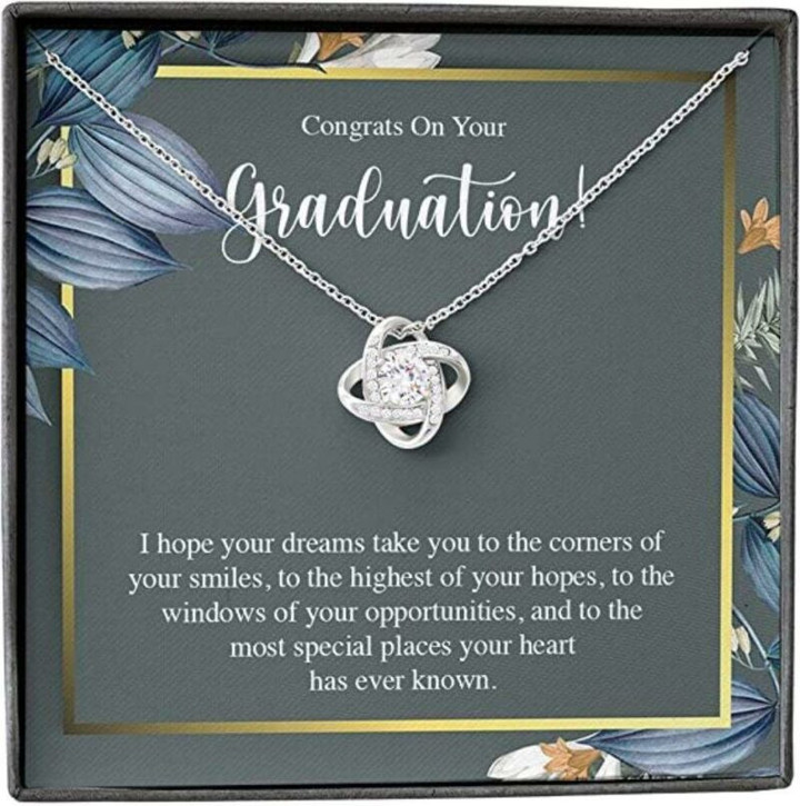 Granddaughter Graduation Gift, Inspirational Graduation Gift Necklace For Her Girls Senior 2022, Masters Degree Phd