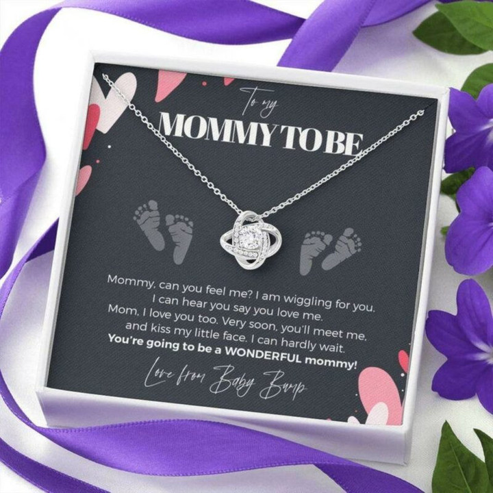 Mom Pregnancy Gift, To My Mommy To Be, Love From Baby Bump Necklace � Pregnancy Gift For Mommy