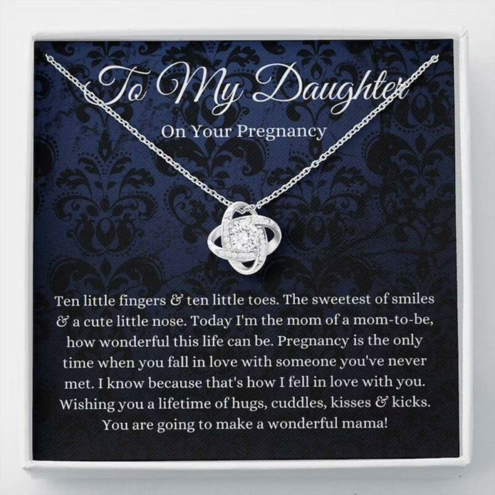 Wife Pregnancy Gift, Pregnant Daughter Gift Necklace, Gift For Mom To Be, Expecting Mom, Gift From Mom