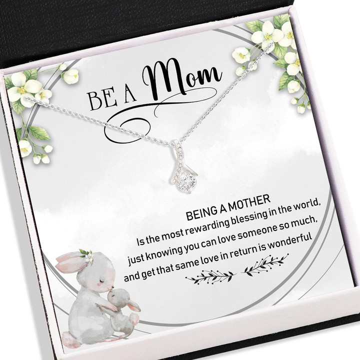 Mom To Be Necklace, Alluring Beauty Necklace � Pregnant Woman Necklace Gifts