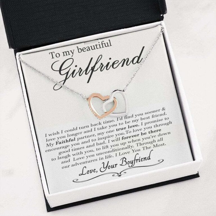 Girlfriend Necklace Gift, Future Wife Necklace Gift, Girlfriend Heart Necklace Valentine Gifts For Girlfriend From Boyfriend