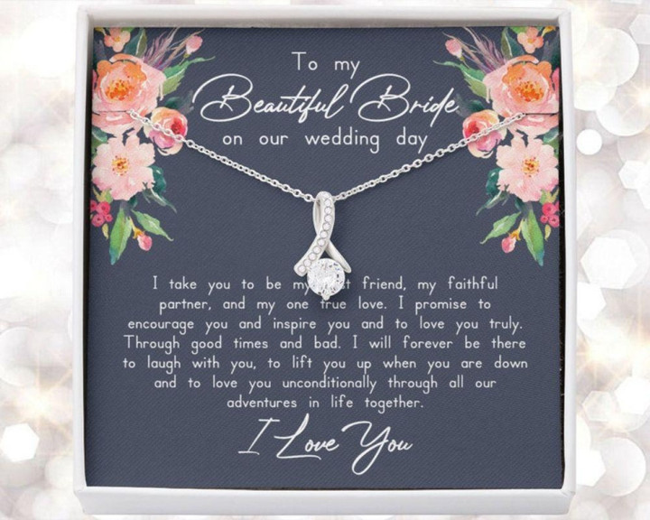 Future Wife Necklace Gift, To My Bride Gift From Groom, Wedding Day Gift, Groom To Bride, Gift Gift From Groom To Bride, Beautiful Bride Necklace
