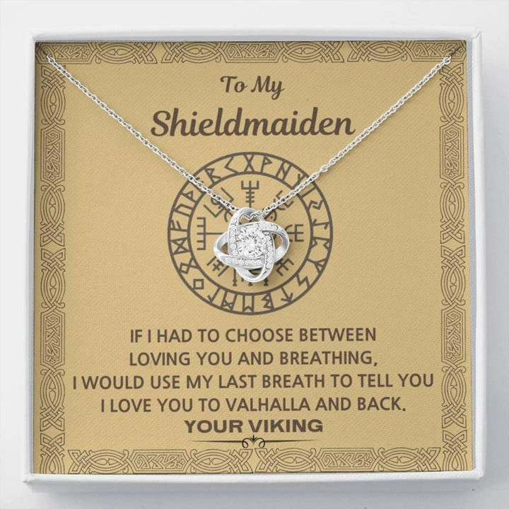 Girlfriend Necklace Gift, Wife Necklace, To My Shieldmaiden Necklace � Wife Gift � Girlfriend Gift � Viking Style Gift