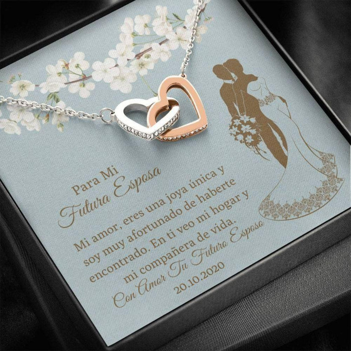 Future Wife Necklace Gift, Latina Bride Gift From Groom � Amor Futura Esposa � Spanish Bride Love Necklace � Latino Couple Gift