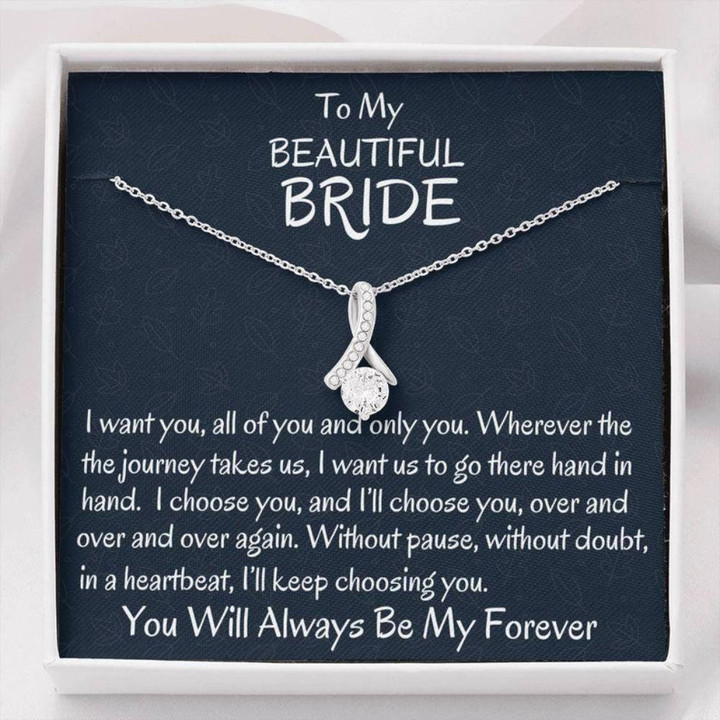 Future Wife Necklace Gift, To My Beautiful Bride Necklace, Groom To Bride Gift, Wife To Be Gift, My Love Gift