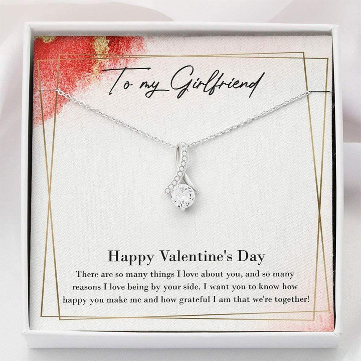 Girlfriend Necklace Gift � Alluring Beauty Necklace With Gift Box For Birthday Christmas
