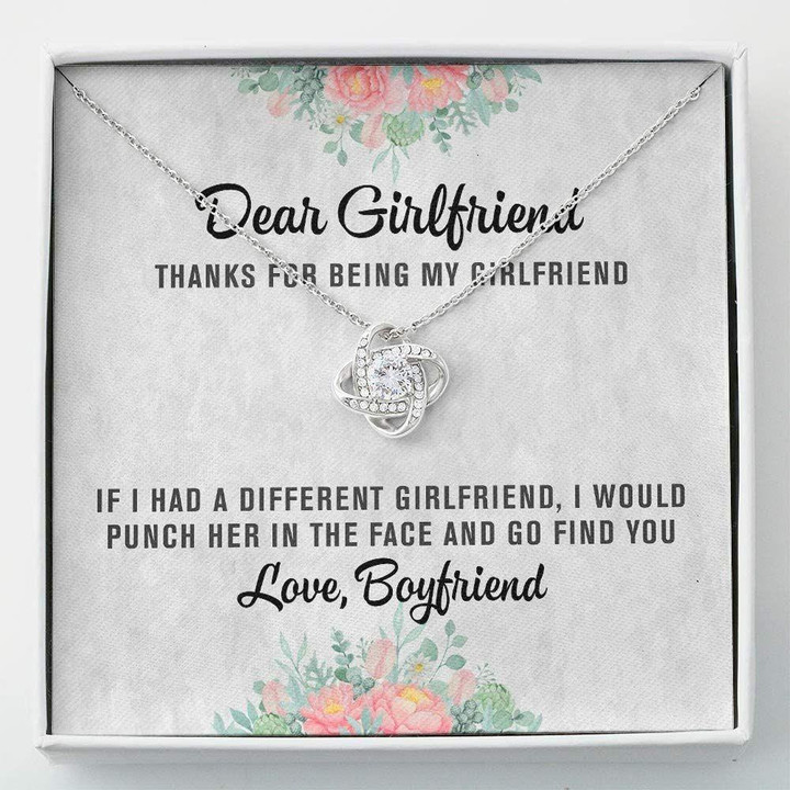 Girlfriend Necklace Gift � To My Best Girlfriend Gift � Love Knots Necklace