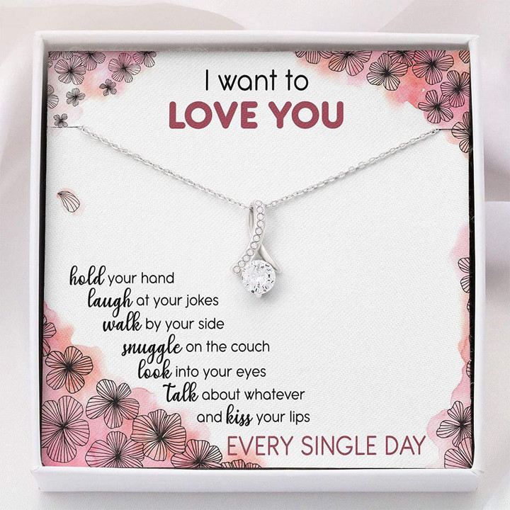 Girlfriend Necklace Gift, Wife Necklace, To My Love Necklace � Gift For Her Valentines Day � Necklace With Gift Box