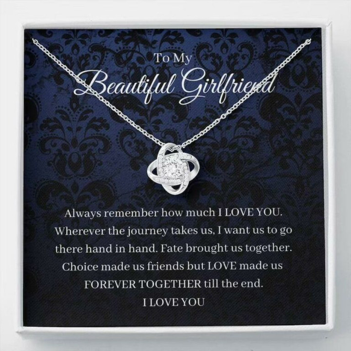 Girlfriend Necklace Gift, To My Girlfriend Necklace Gift, Gift For Girlfriend Anniversary Birthday Present