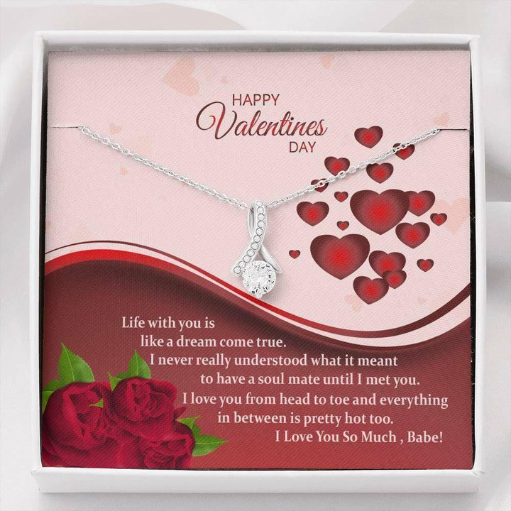 Girlfriend Necklace Gift, Necklace Pendant Cubic Zirconia Gift For Her Valentine Gift � A Dream Come True!