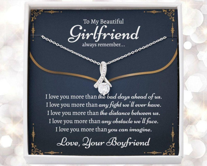 Girlfriend Necklace Gift, Meaningful Girlfriend Necklace Gift, First Birthday Necklace Gift For Girlfriend, Gift For Girlfriend On Her Birthday