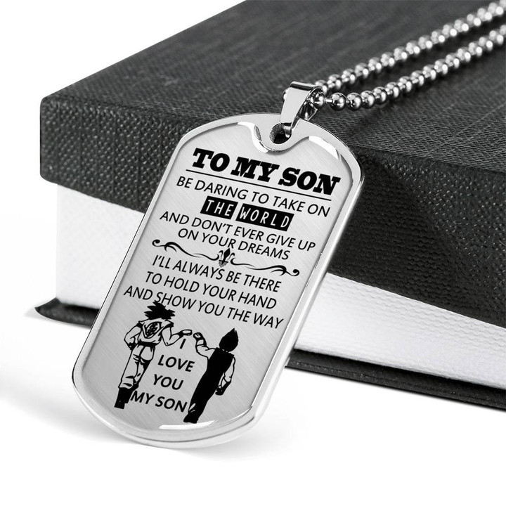 SON DOG TAG, DOG TAG FOR SON, GIFT FOR SON BIRTHDAY, DOG TAGS FOR SON, ENGRAVED DOG TAG FOR SON, FATHER AND SON DOG TAG-102