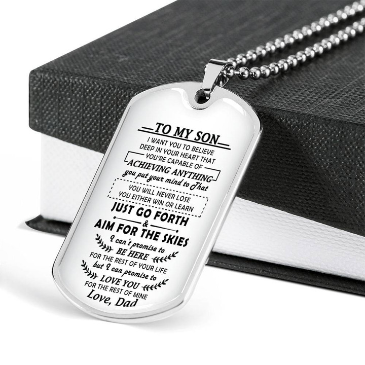 SON DOG TAG, DOG TAG FOR SON, GIFT FOR SON BIRTHDAY, DOG TAGS FOR SON, ENGRAVED DOG TAG FOR SON, FATHER AND SON DOG TAG-79