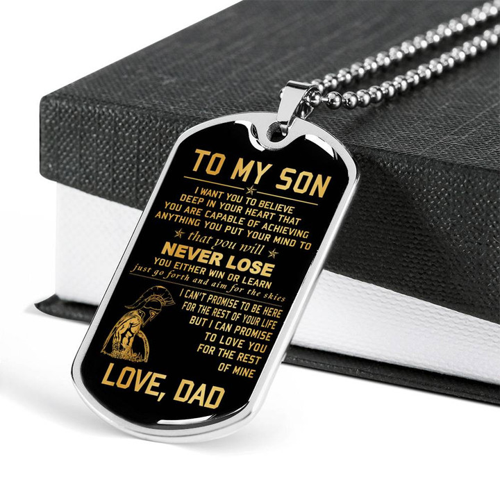 SON DOG TAG, DOG TAG FOR SON, GIFT FOR SON BIRTHDAY, DOG TAGS FOR SON, ENGRAVED DOG TAG FOR SON, FATHER AND SON DOG TAG-23