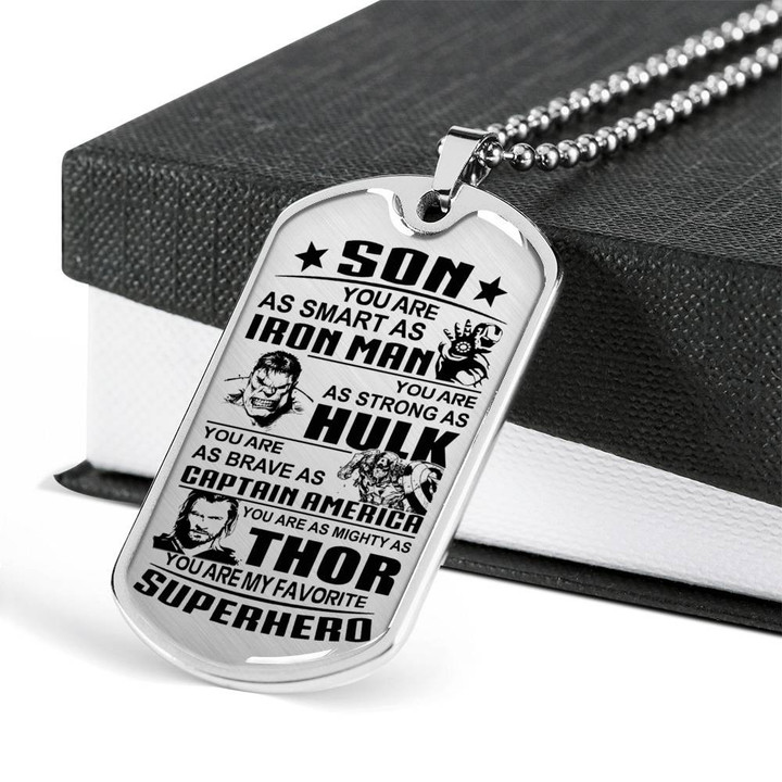 SON DOG TAG, DOG TAG FOR SON, GIFT FOR SON BIRTHDAY, DOG TAGS FOR SON, ENGRAVED DOG TAG FOR SON, FATHER AND SON DOG TAG-123