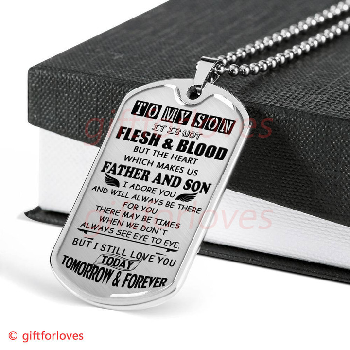 SON DOG TAG, TO MY SON DOG TAG: I STILL LOVE YOU TODAY, TOMORROW AND FOREVER DOG TAG-2