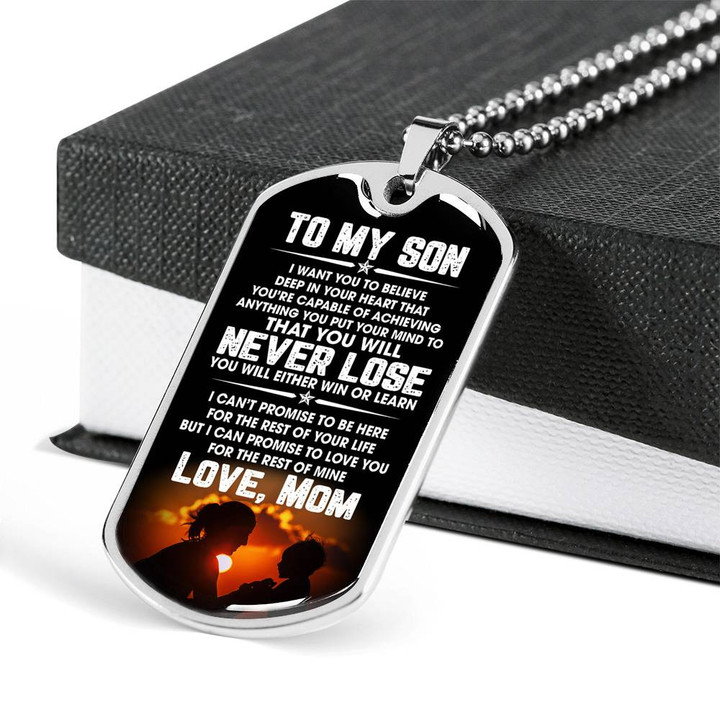 SON DOG TAG, DOG TAG FOR SON, GIFT FOR SON BIRTHDAY, DOG TAGS FOR SON, ENGRAVED DOG TAG FOR SON, FATHER AND SON DOG TAG-24