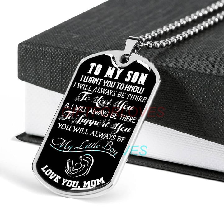 SON DOG TAG, TO MY SON DOG TAG - MOM AND SON DOG TAG - GIFT FOR SON DOG TAG-1