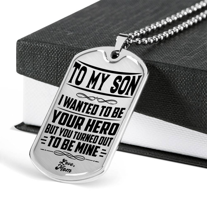 SON DOG TAG, DOG TAG FOR SON, GIFT FOR SON BIRTHDAY, DOG TAGS FOR SON, ENGRAVED DOG TAG FOR SON, FATHER AND SON DOG TAG-98