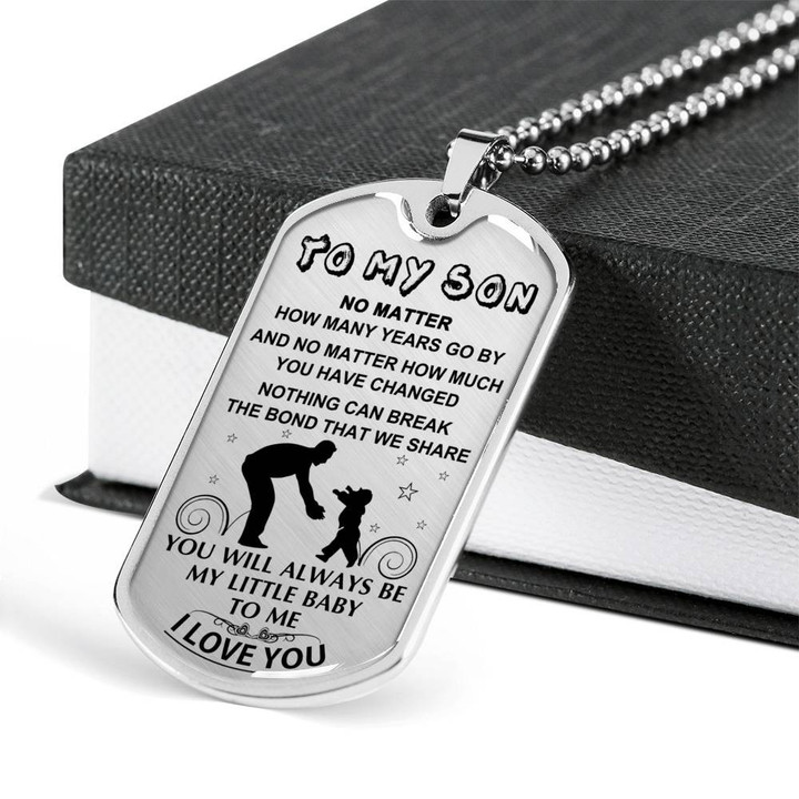 SON DOG TAG, DOG TAG FOR SON, GIFT FOR SON BIRTHDAY, DOG TAGS FOR SON, ENGRAVED DOG TAG FOR SON, FATHER AND SON DOG TAG-148