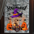 Airedale-Trick Or Treat-Halloween Window Clings Stickers