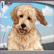 Goldendoodle-On The Move Window Car Sticker