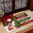 Christmas Bichon Frise Look right beside you Doormat