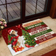 Christmas Beagle Look right beside you Doormat