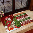 Christmas Alaskan Malamute Look right beside you Doormat
