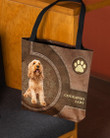 Cockapoo-Lady&Dog Cloth Tote Bag