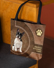 French Bulldog 3-Lady&Dog Cloth Tote Bag