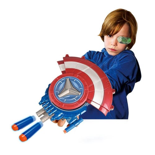 Marvel Avengers Mech Strike Captain America Strikeshot Shield Role Play Toy
