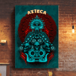 Aztec Dios De La Muerte Mural Art 3D All Over Printed Canvas -