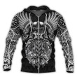 Viking Old Norse King Of Asgard Odin The All Father Tattoo Design All Over Print Zip Hoodie