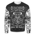 Viking Old Norse Mens Show No Mercy Personalized All Over Print Sweatshirt