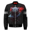 Viking Old Norse Wolf Of Ragnarok The Fenrir Ripped Out Design Personalized All Over Print Bomber