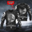 Viking Raven Nordic Mythology Multicolored Personalized All Over Print Hoodie