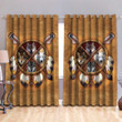 Wolf Native American Pattern 3D All Over Printed Window Curtains - Amaze Style™
